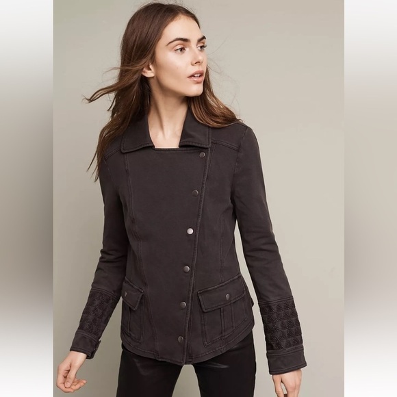 Anthropologie Hei Hei Cadre Knit Military Jacket Size Small - Picture 12 of 13